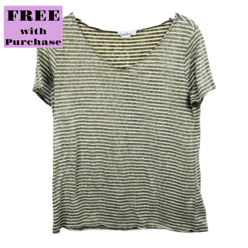Cloud Chaser Reversed Striped Top